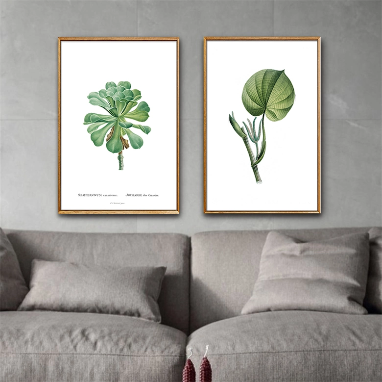 Nordic Poster Living Room 3 PCS Leaf Picture Set Botanical Posters and Prints Hanging Framed Wall Art