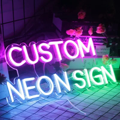 Decorazioni per matrimoni personalizzate, insegne al neon a LED, decorazioni personalizzate con luci al neon per pareti interne, logo al neon per aziende