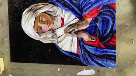 Murales religiosi in mosaico di vetro “Ultima Cena” realizzati a mano e su misura per la chiesa